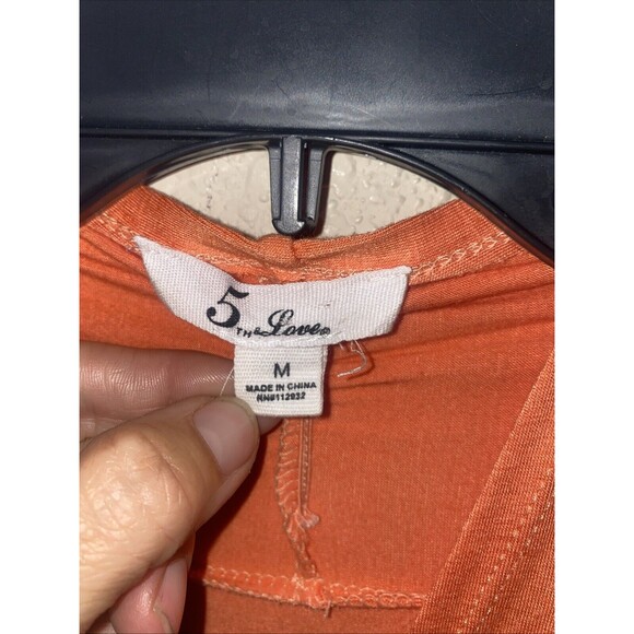 5th & Love Women Maxi Long Tank Dress Coral M V Neck Tie Back Tropical Summer - Picture 4 of 7